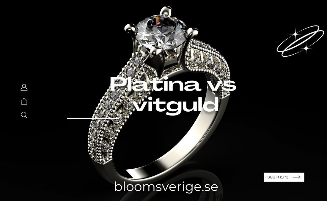 Platina vs Vitguld: Allt du Behöver Veta Innan du Väljer Smycke