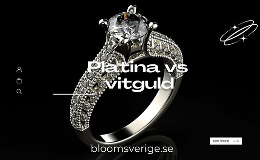 Platina vs Vitguld: Allt du Behöver Veta Innan du Väljer Smycke